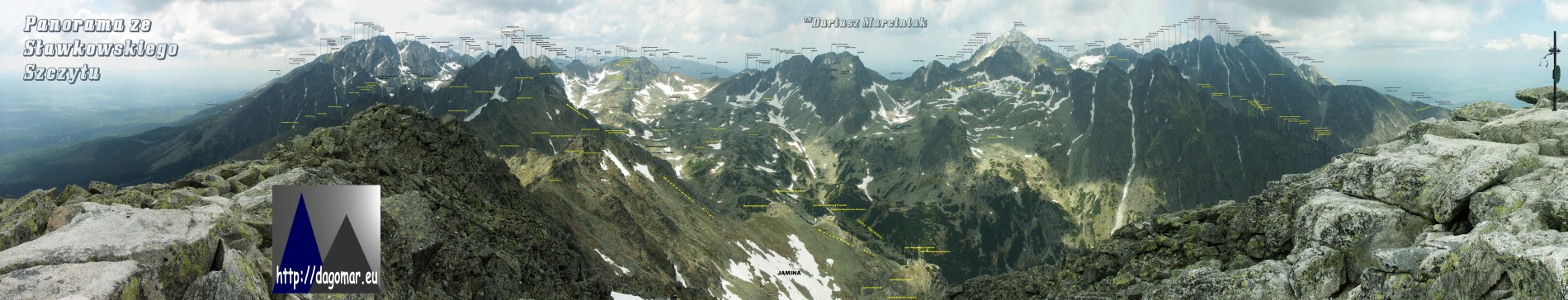 panorama ze Sławkowskiego Szczytu